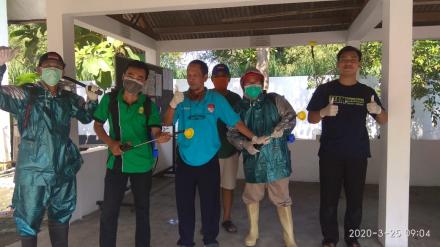 Penyemprotan Disinfektan di Tempat Ibadah, PAUD, TK dan SD